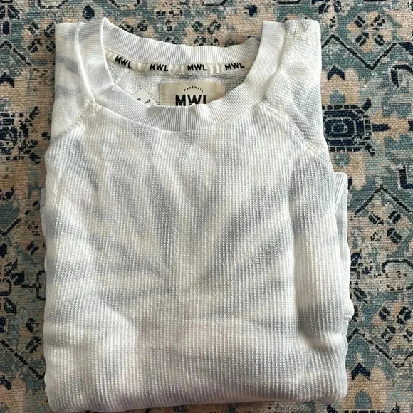 Madewell | MWL Tie-Dye Crop Sweatshirt  Tee - Picture 5 of 8